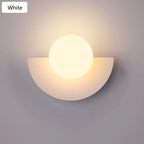 Applique murale demi-cercle à interrupteur tactile, 5 W