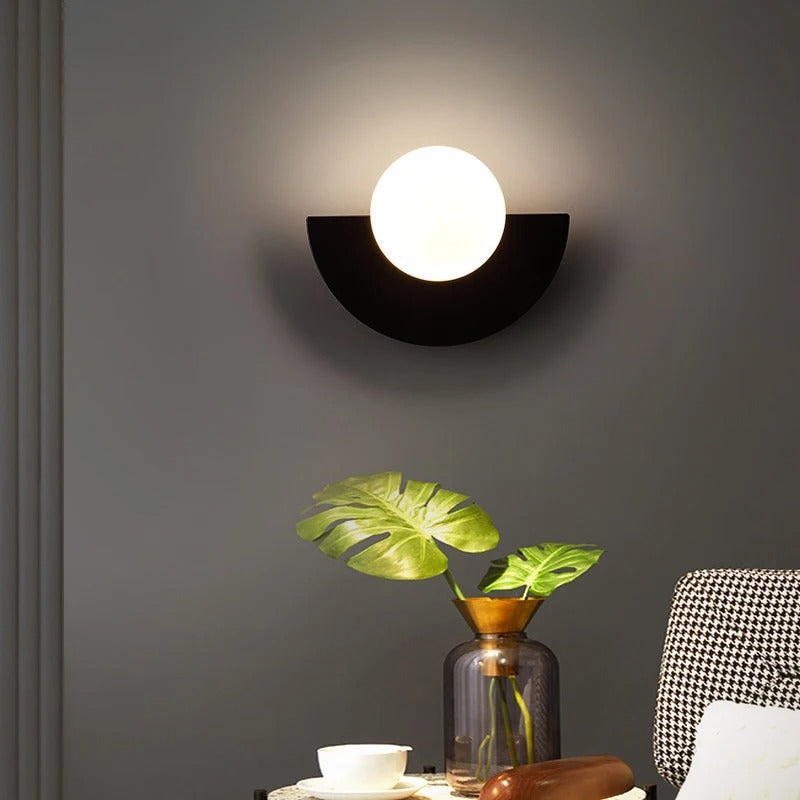 Applique murale demi-cercle à interrupteur tactile, 5 W