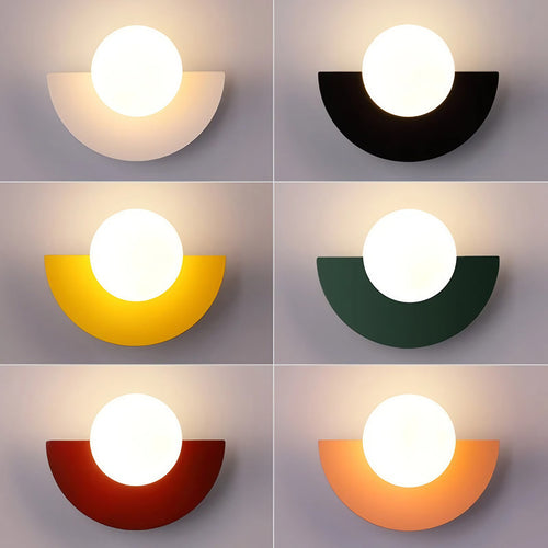 Applique murale demi-cercle à interrupteur tactile, 5 W
