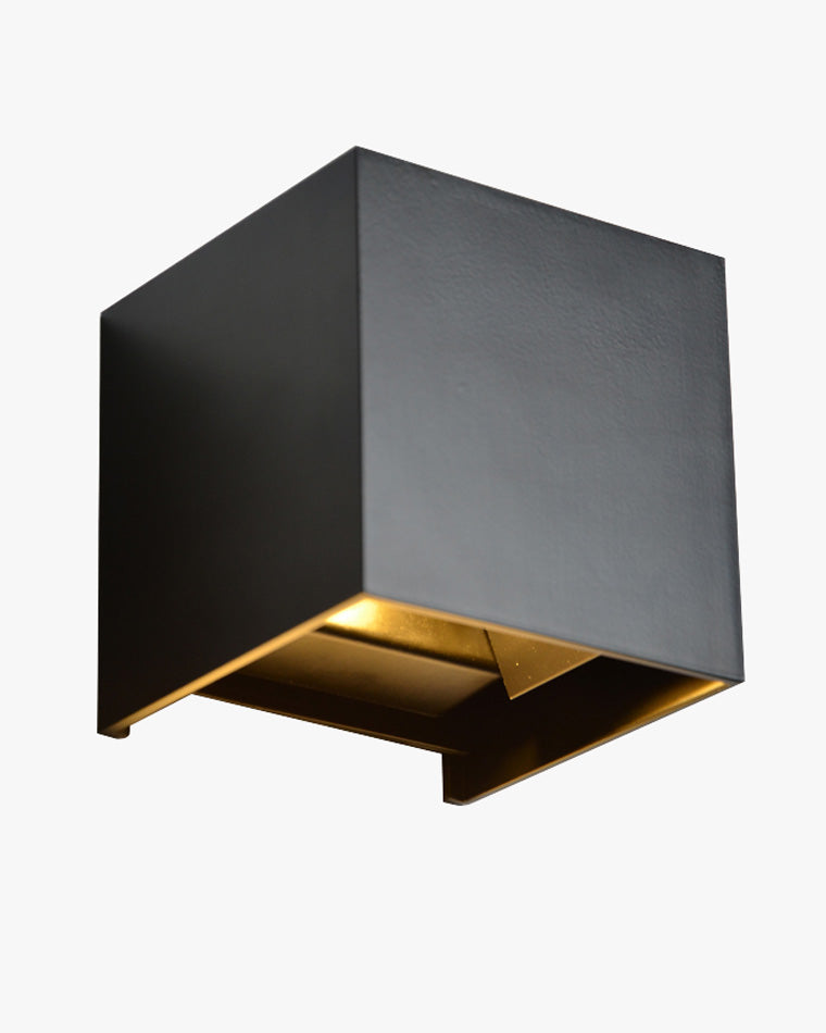 Applique extérieure cube LED IP65, éclairage haut et bas