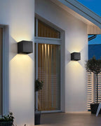 Applique extérieure cube LED IP65, éclairage haut et bas