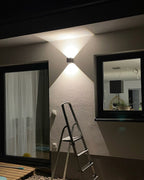 Applique extérieure cube LED IP65, éclairage haut et bas