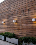 Applique extérieure cube LED IP65, éclairage haut et bas, blanc
