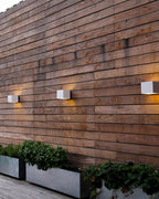 Applique extérieure cube LED IP65, éclairage haut et bas, blanc