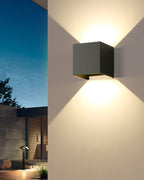 Applique extérieure cube LED IP65, éclairage haut et bas