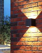 Applique extérieure cube LED IP65, éclairage haut et bas