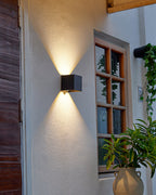 Applique extérieure cube LED IP65, éclairage haut et bas