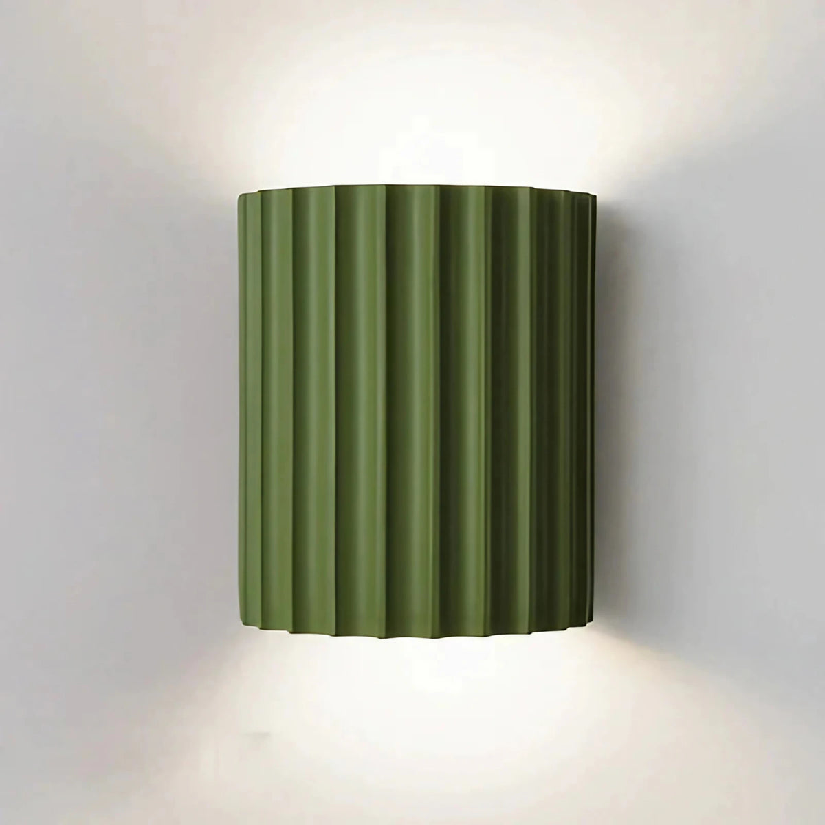 Applique murale LED en résine, quatre coloris, blanc chaud ou froid, vert