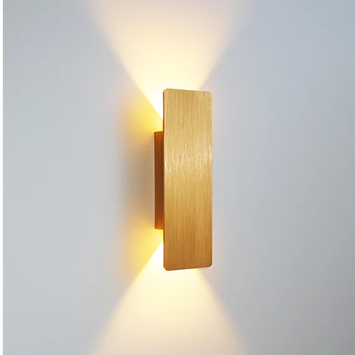 Applique murale LED éclairage haut et bas, aluminium, 6 W