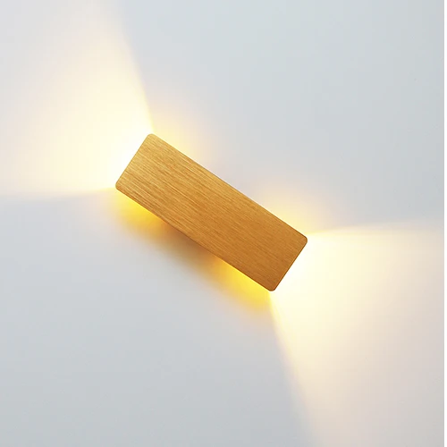 Applique murale LED éclairage haut et bas, aluminium, 6 W
