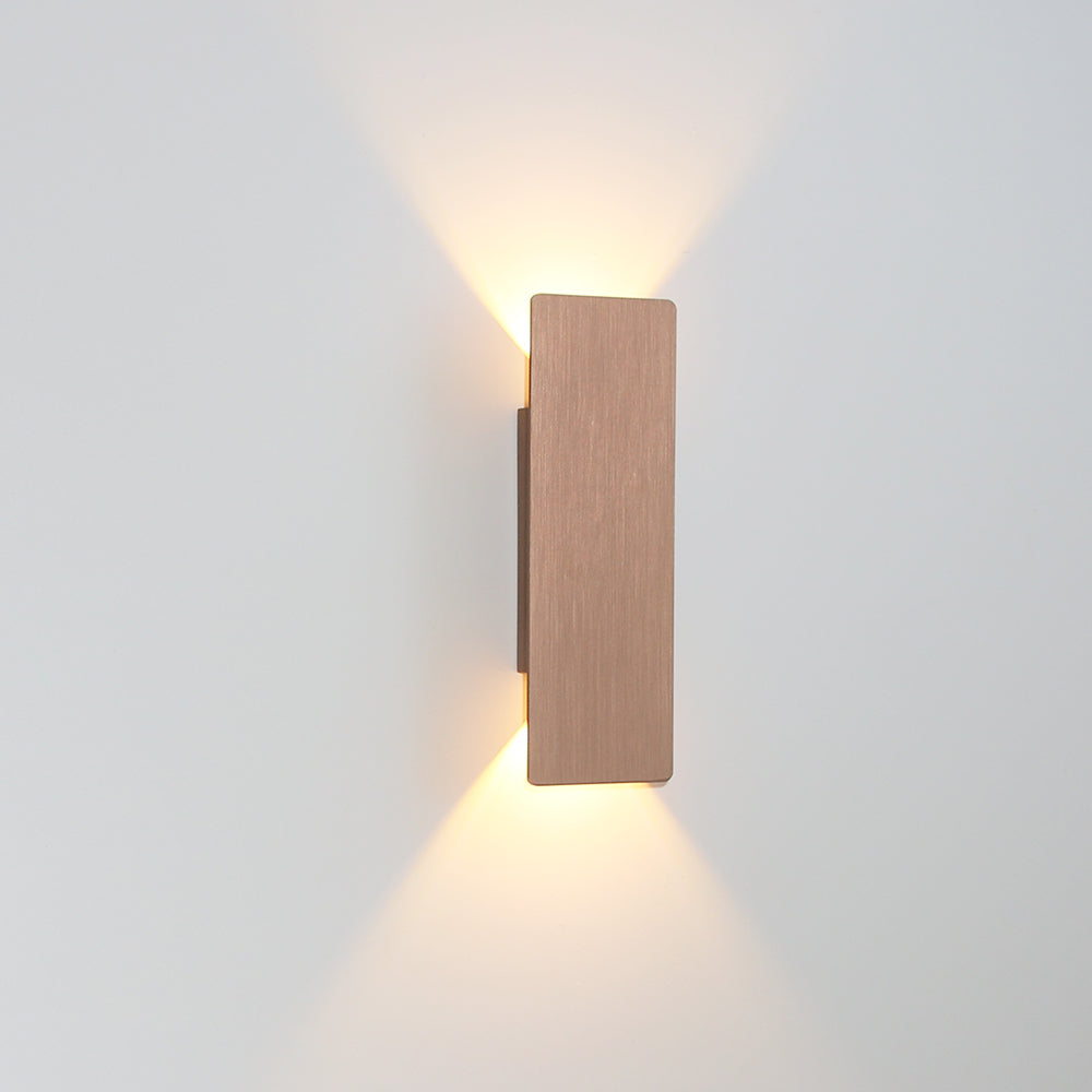 Applique murale LED éclairage haut et bas, aluminium, 6 W