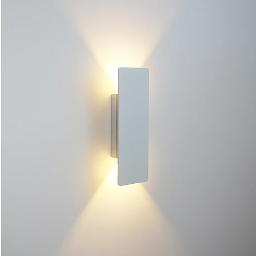 Applique murale LED éclairage haut et bas, aluminium, 6 W