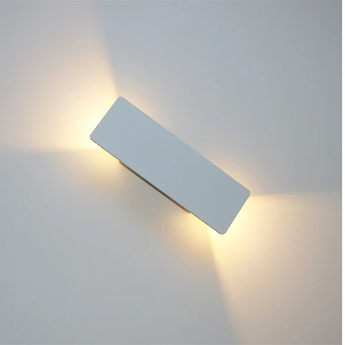 Applique murale LED éclairage haut et bas, aluminium, 6 W