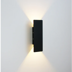 Applique murale LED éclairage haut et bas, aluminium, 6 W