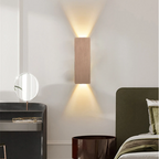 Applique murale LED éclairage haut et bas, aluminium, 6 W, café