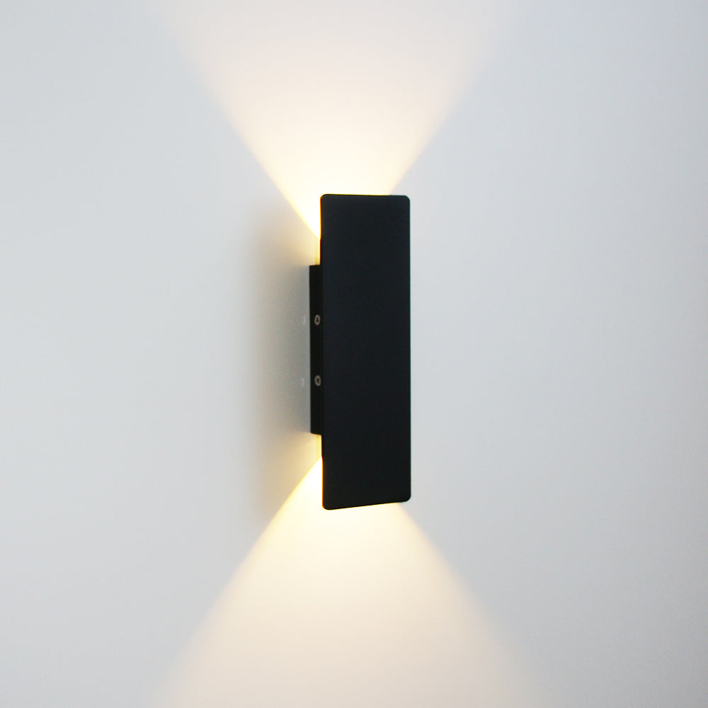 Applique murale LED éclairage haut et bas, aluminium, 6 W