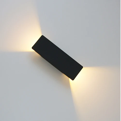 Applique murale LED éclairage haut et bas, aluminium, 6 W