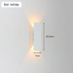 Applique extérieure LED en aluminium, 2 W, 6 W ou 18 W