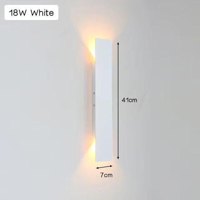 Applique extérieure LED en aluminium, 2 W, 6 W ou 18 W