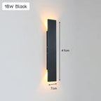 Applique extérieure LED en aluminium, 2 W, 6 W ou 18 W