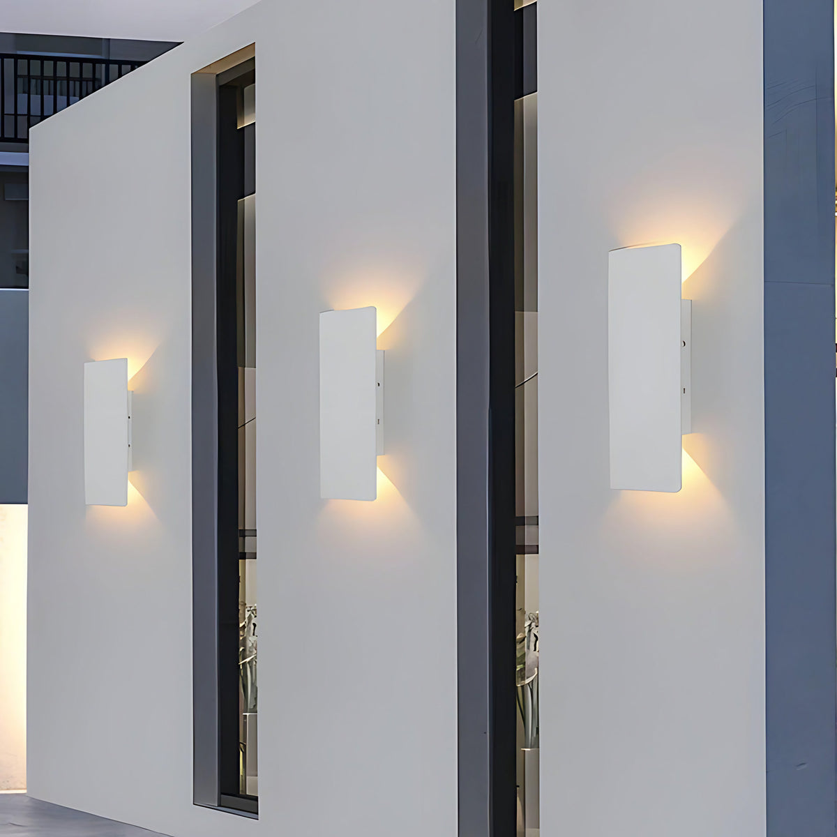 Applique extérieure LED en aluminium, 2 W, 6 W ou 18 W, blanc