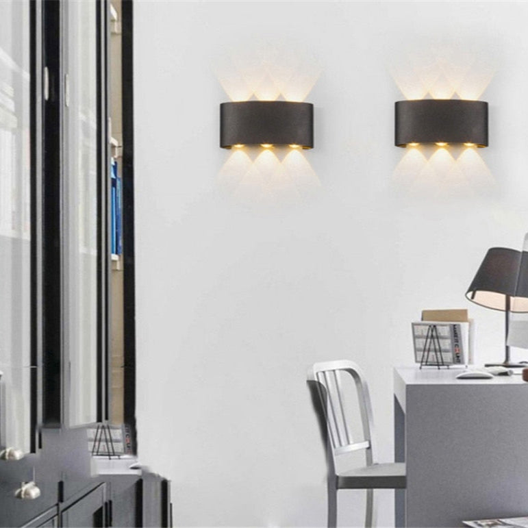 Applique murale LED extérieure en aluminium, étanche IP65