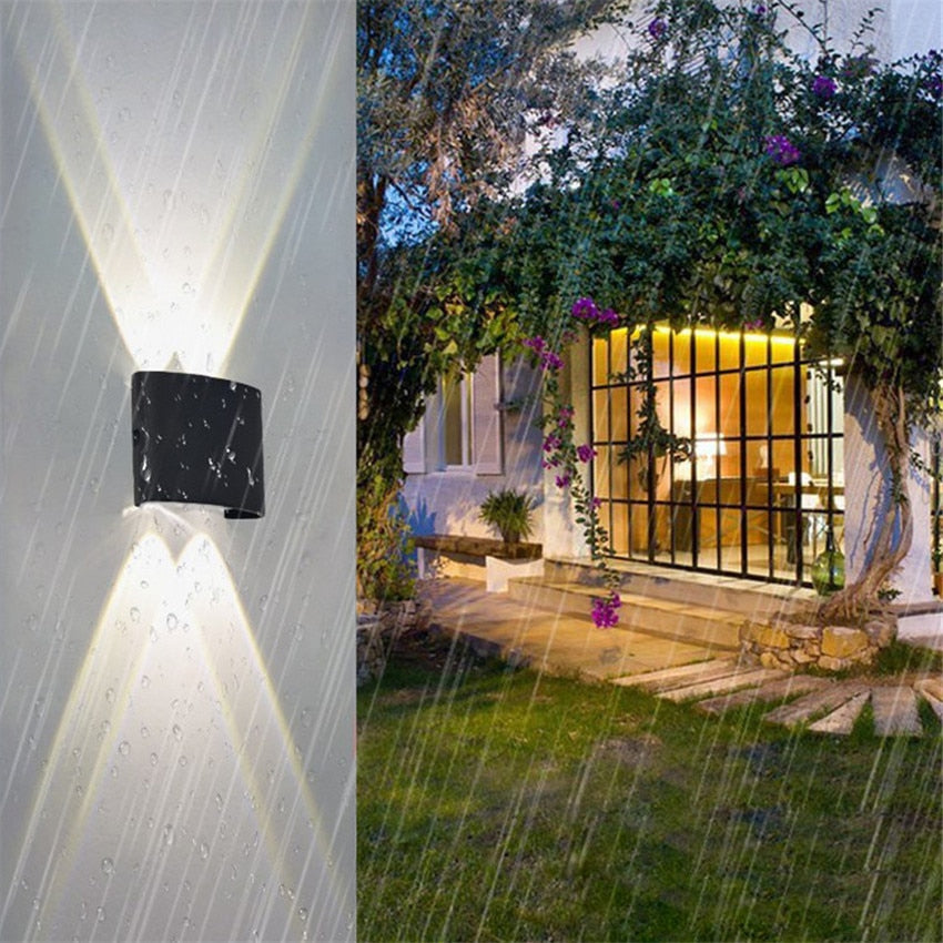 Applique murale LED extérieure en aluminium, étanche IP65