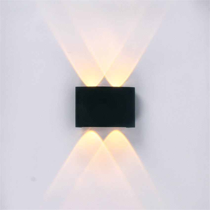 Applique murale LED extérieure en aluminium, étanche IP65