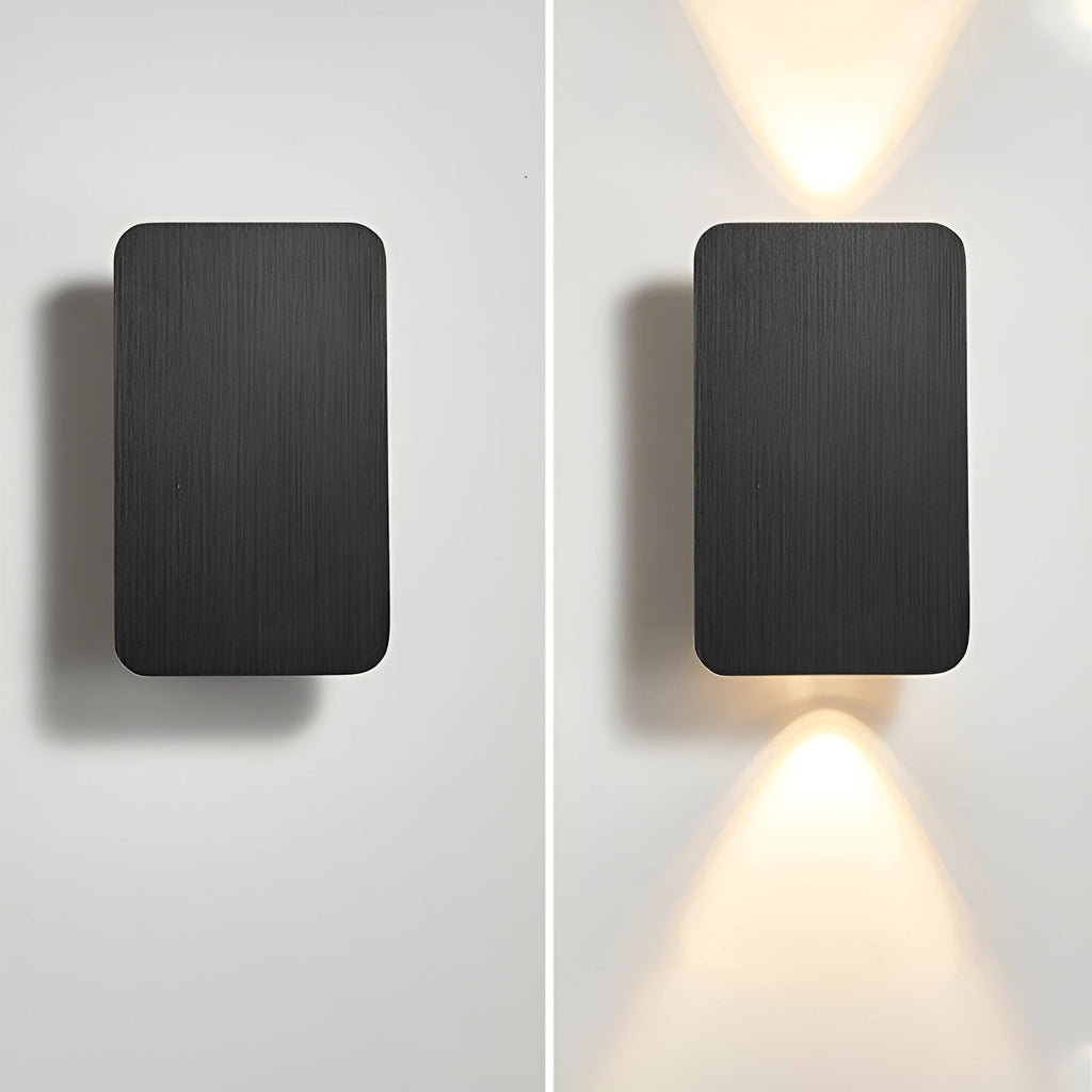 Applique murale LED minimaliste, 41 cm, noire, dorée ou grise