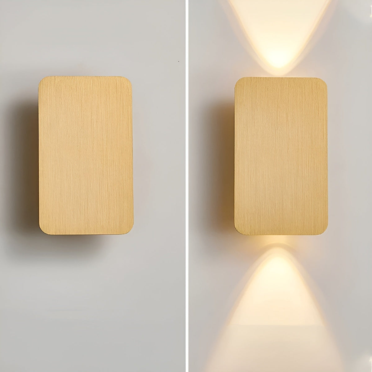 Applique murale LED minimaliste, 41 cm, noire, dorée ou grise