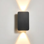 Applique murale LED minimaliste, 41 cm, noire, dorée ou grise, noir