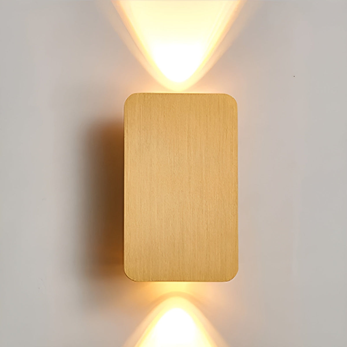 Applique murale LED minimaliste, 41 cm, noire, dorée ou grise, doré