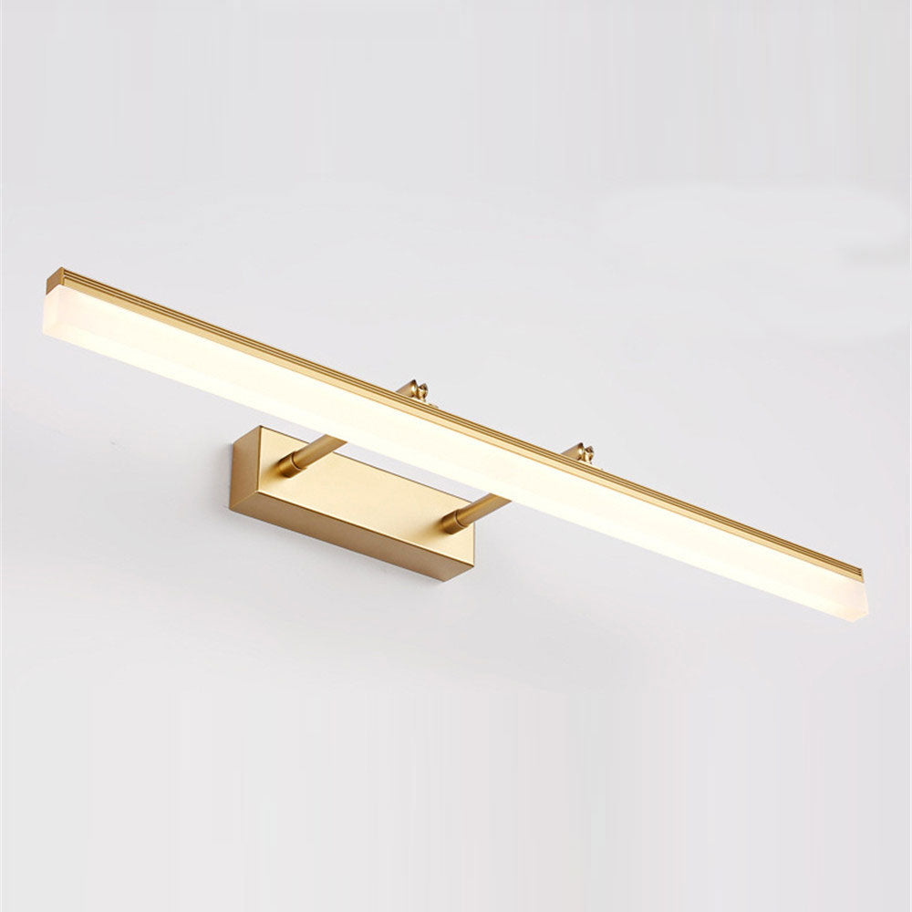 Applique LED salle de bain étanche IP65, 40 ou 50 cm, doré