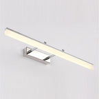 Applique LED salle de bain étanche IP65, 40 ou 50 cm, argenté