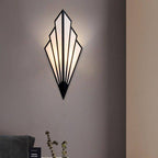 Applique murale triangulaire en métal, style rétro, trois coloris