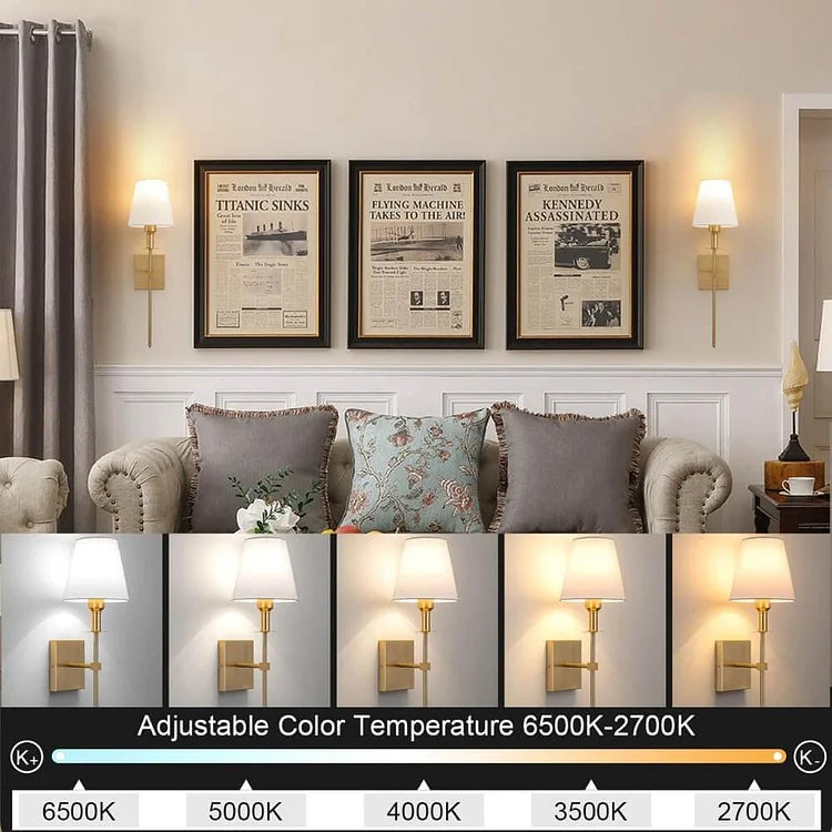 Applique murale sans fil rechargeable avec télécommande