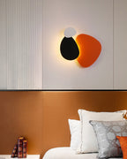 Applique murale LED sculpturale, 28, 40 ou 60 cm, bleu ou noir