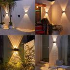Applique solaire LED extérieure, détecteur crépusculaire, IP65