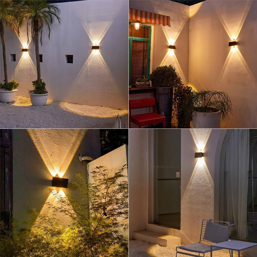 Applique solaire LED extérieure, détecteur crépusculaire, IP65