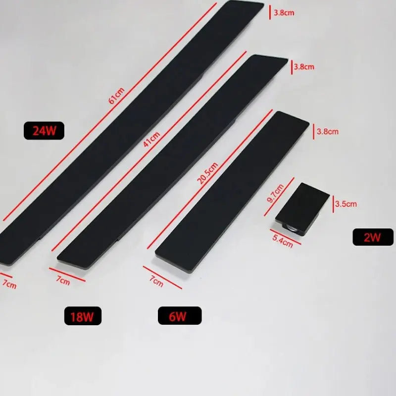 Applique murale extérieure LED étanche, de 2 W à 24 W
