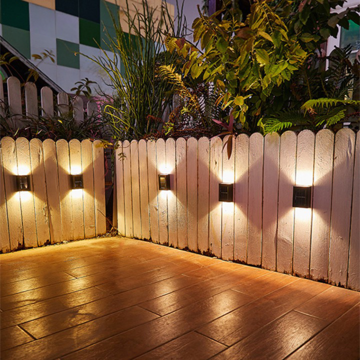 Applique solaire LED murale d'extérieur, IP65, sans câble