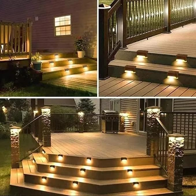 Appliques solaires LED de jardin, allumage automatique, par lot