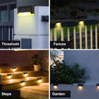 Appliques solaires LED de jardin, allumage automatique, par lot