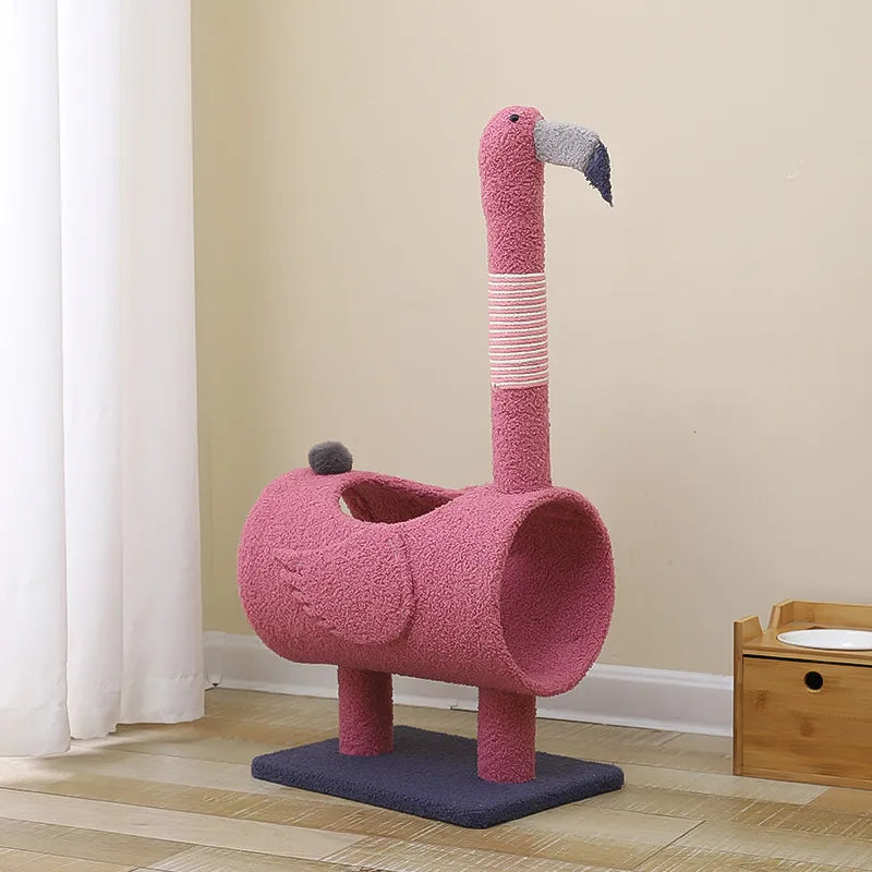 Arbre à chat en forme de dinosaure, avec griffoir et grotte