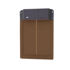 Porte de poulailler automatique, ouverture selon la lumière, marron