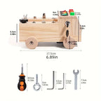 Tableau d'activités en bois pour enfant, LED, vis et écrous