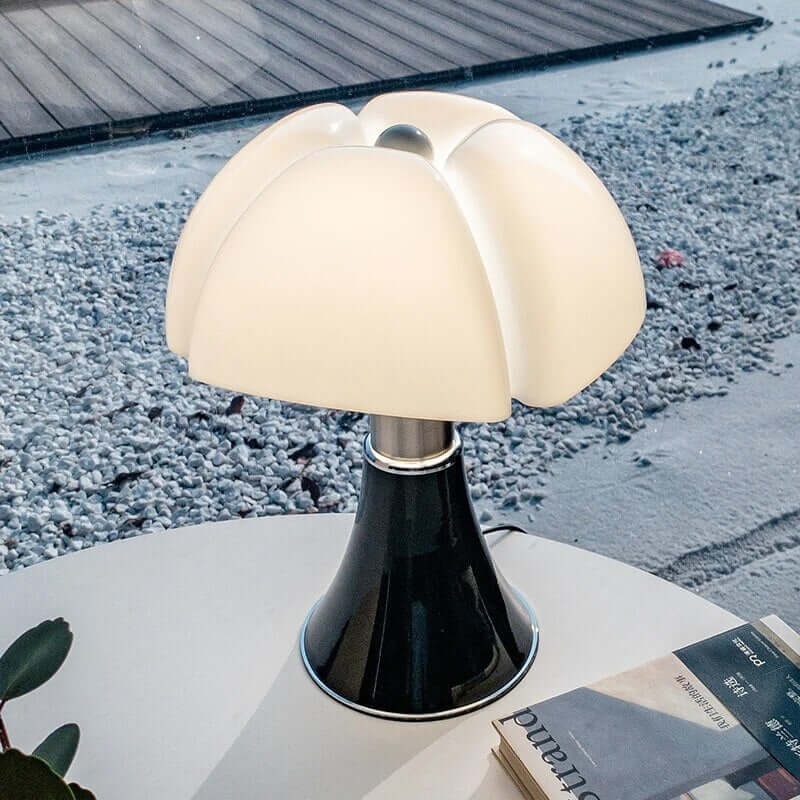Lampe à poser LED à hauteur réglable, acrylique et acier