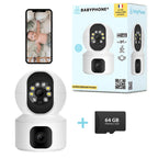 Babyphone caméra HD sans fil, détection de mouvement
