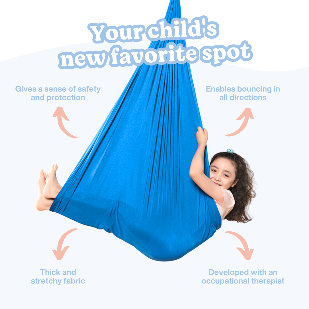 Balançoire sensorielle enfant en tissu, jusqu'à 70 kg, cinq coloris