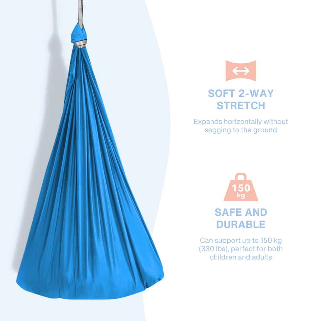 Balançoire sensorielle enfant en tissu, jusqu'à 70 kg, cinq coloris